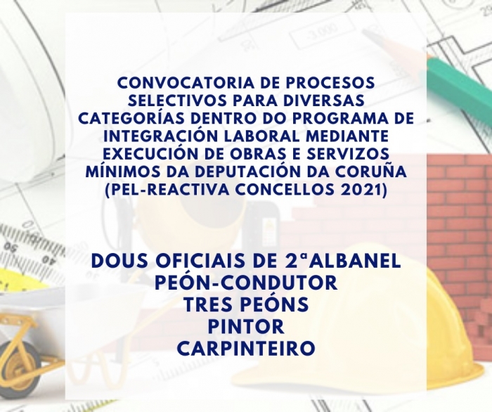  CONVOCATORIA PROCESO SELECTIVO PIL (PEL-Reactiva Concellos 2021)