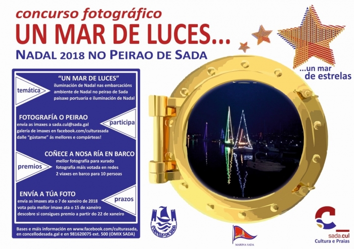 Cultura convoca o concurso fotogrfico Mar de Luces para aportar visibilidade  "paixase portuaria e nutica"