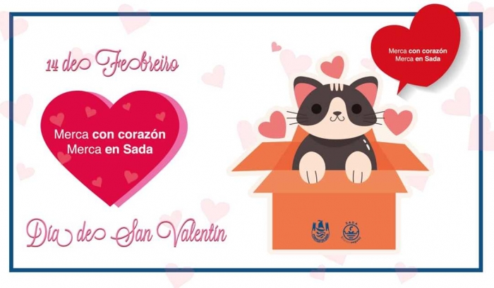 55 establecimientos comerciales participan en la campaña "Merca co Corazón, Merca en Sada"