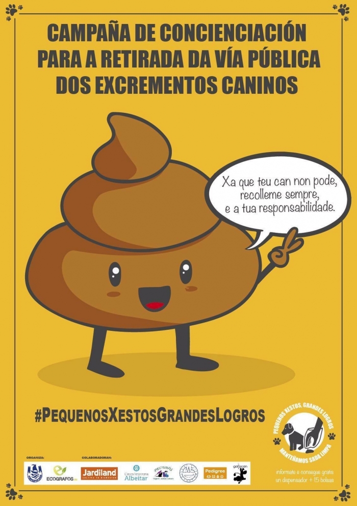 Campaa de concienciacin para a retirada da va pblica dos excrementos caninos