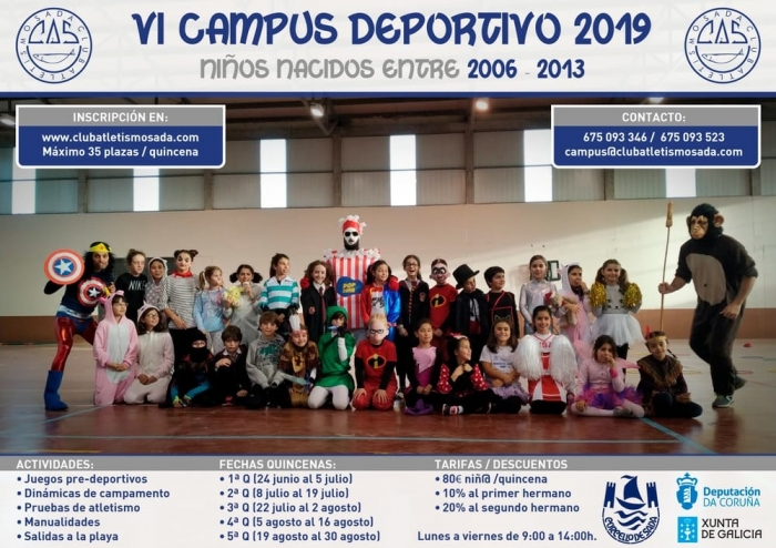 CAMPUS DEPORTIVO DE VERANO DEL CLUB ATLETISMO SADA