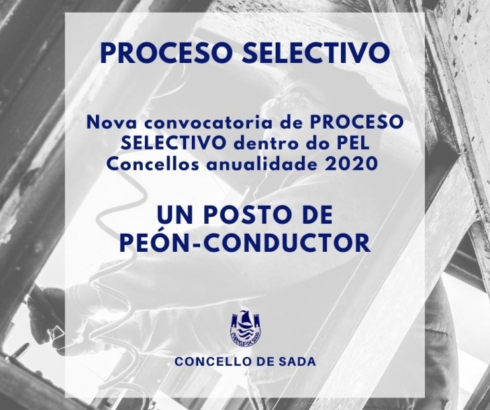 CONTRATACIN DE UN POSTO DE PEN-CONDUCTOR (PEL 2020) - II CONVOCATORIA