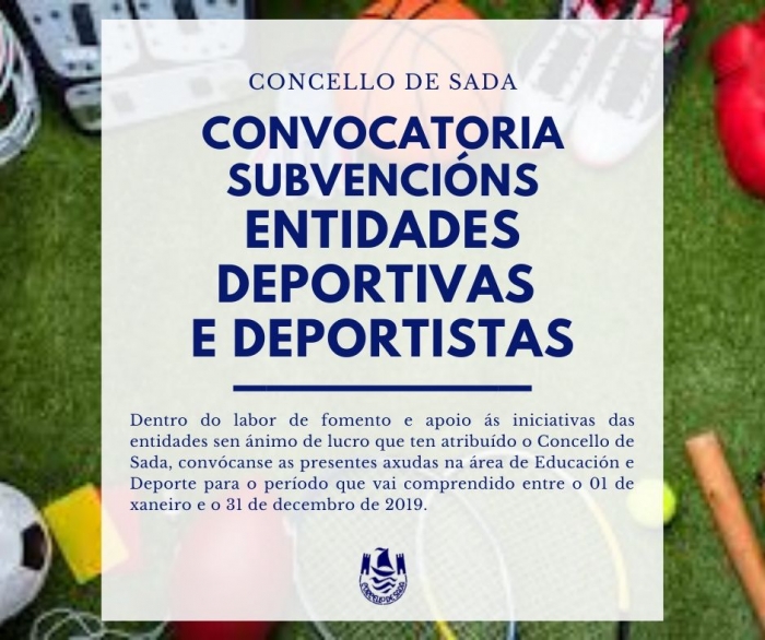 Convocatoria Subvencins a Entidades Deportivas e Deportistas