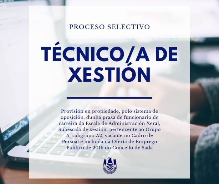 CONVOCATORIA PARA LA PROVISIN EN PROPIEDAD DE UNA PLAZA DE TCNICO/A DE GESTIN