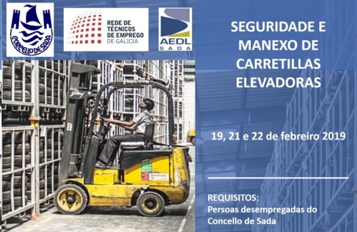 Curso gratuito de seguridade e manexo de carretillas elevadoras