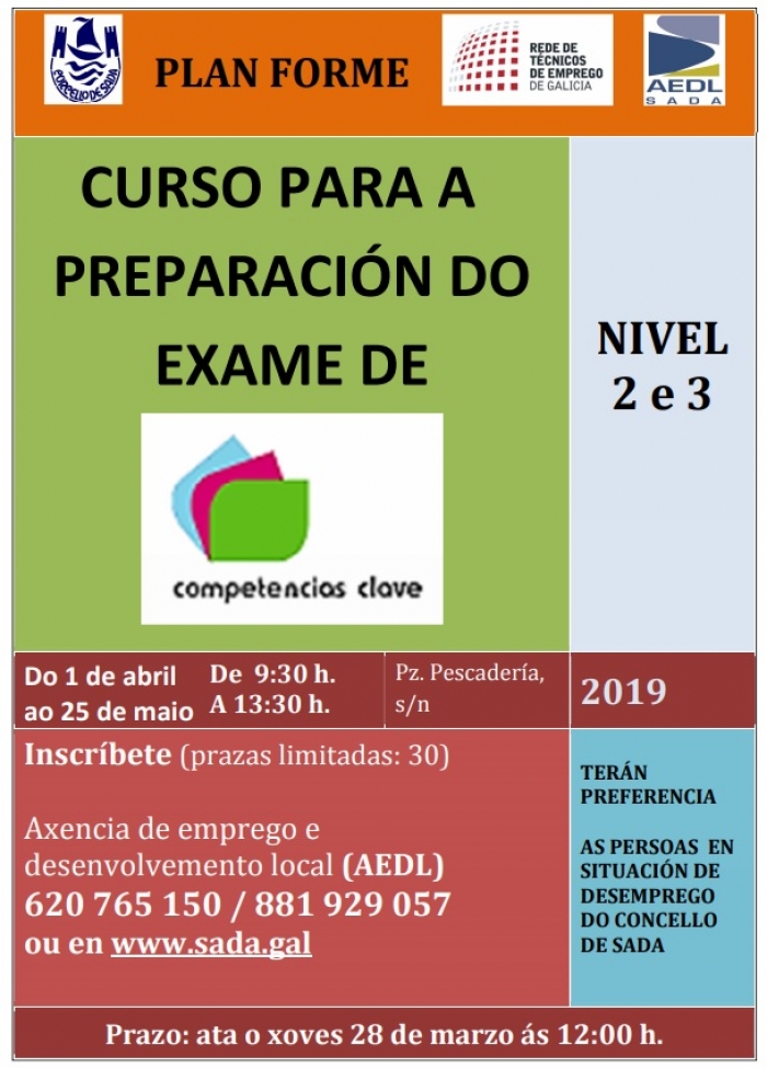 Curso para preparar o exame de Competencias Clave