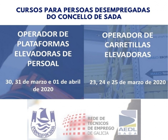 Cursos para persoas desempregadas do Concello de Sada