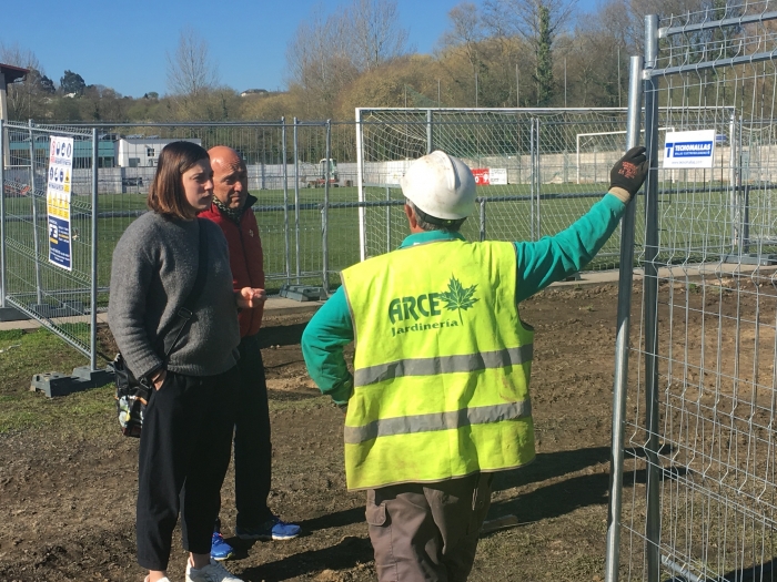 El gobierno municipal comienza las obras del campo de ftbol As Marinas-Andrs Pena