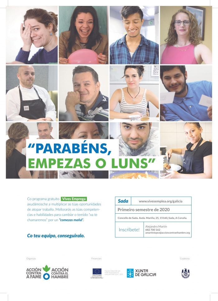 El programa Vives Emplea Sada 2019 cerr con una insercin laboral del 40%