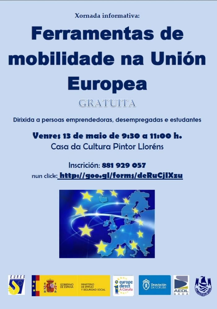 Emprego organiza as xornadas "Ferramentas de mobilidade na Unin Europea"