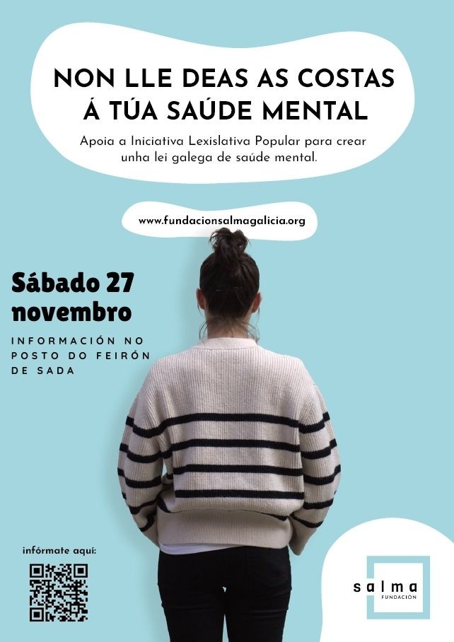 A Fundación Salma informará e recollerá firmas en Sada para a creación dunha lei galega de saúde mental
