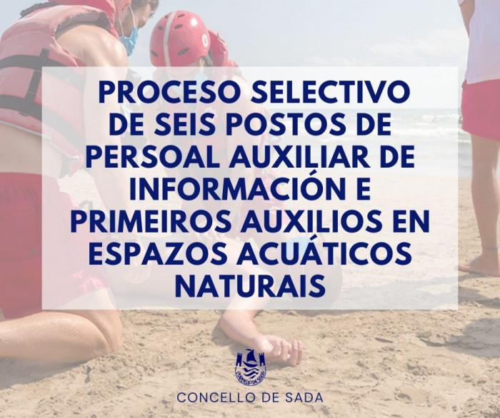 Convocatoria PS seis puestos de personal auxiliar de informacin y primeros auxilios 