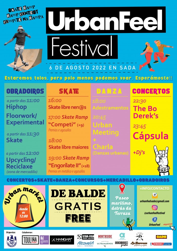 Sada programa el Urban Feel Festival el 6 de agosto