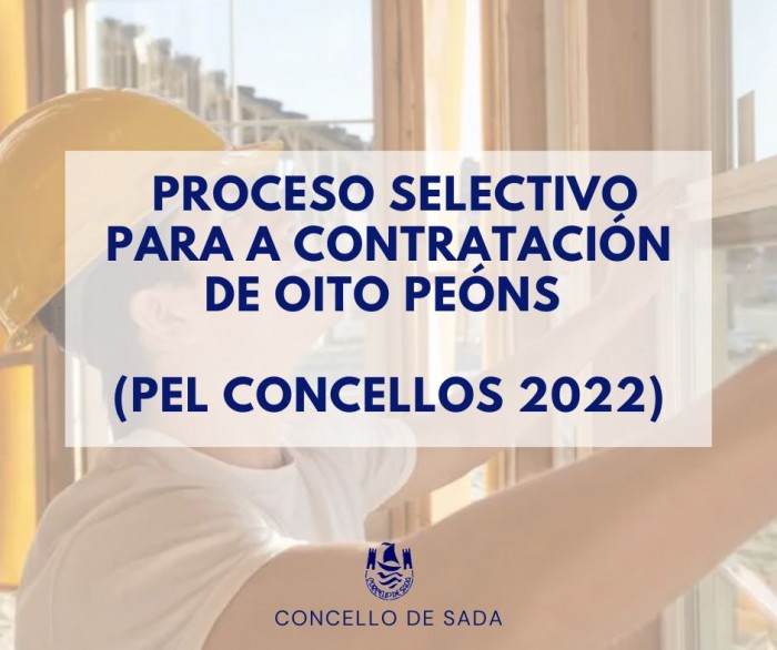 Proceso selectivo para 8 peóns (PEL Concellos 2022)