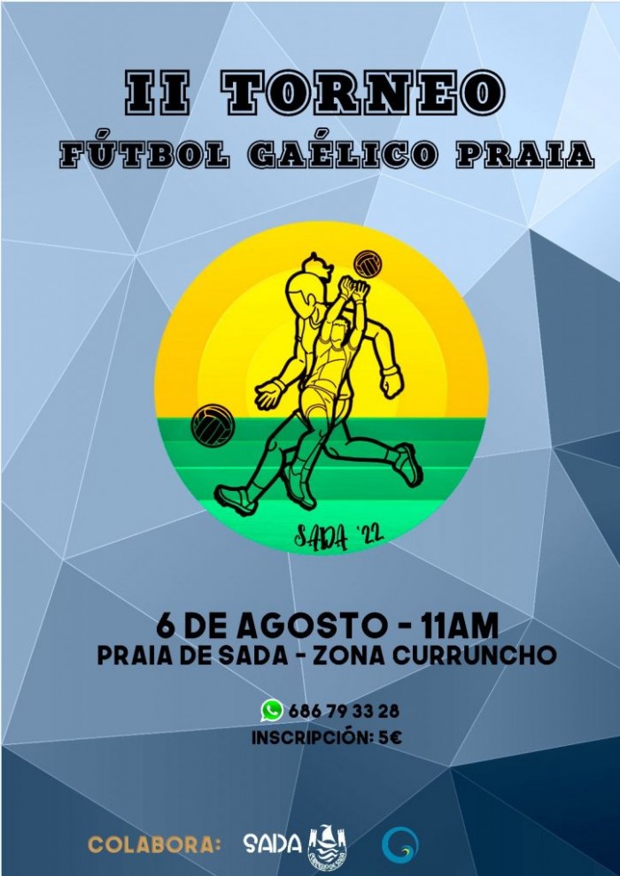 Sada acoller o 6 de agosto o II Torneo de Ftbol Galico Praia