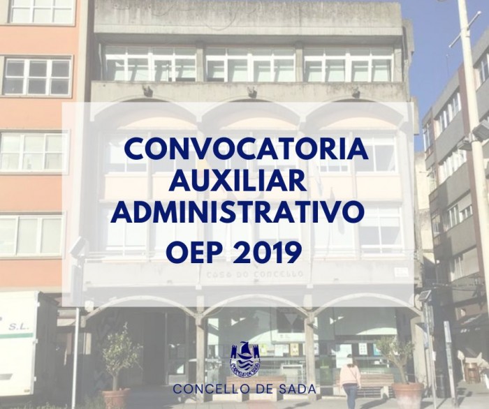 Convocatoria Auxiliar Administrativo OEP 2019 Sada
