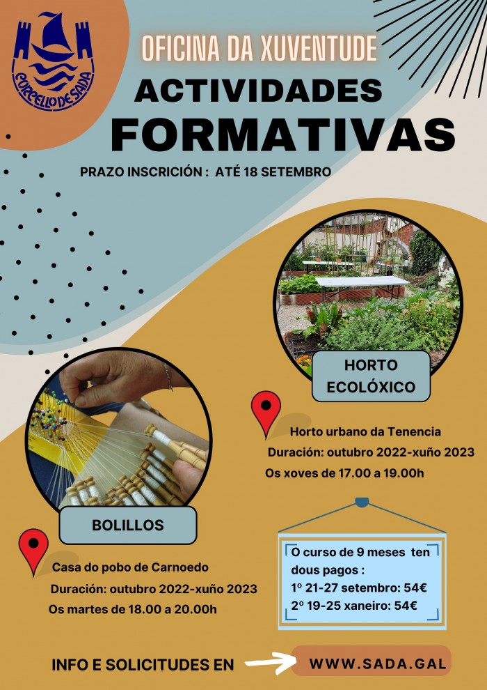 Actividades Formativas curso 2022-2023 -Bolillos y Huerto Ecolxico