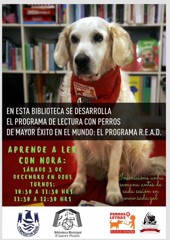 ANIMACIN A LA LECTURA CON PERROS EN LA BIBLIOTECA