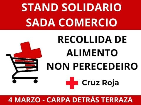 Cruz Roja habilita un stand solidario en Sada Comercio