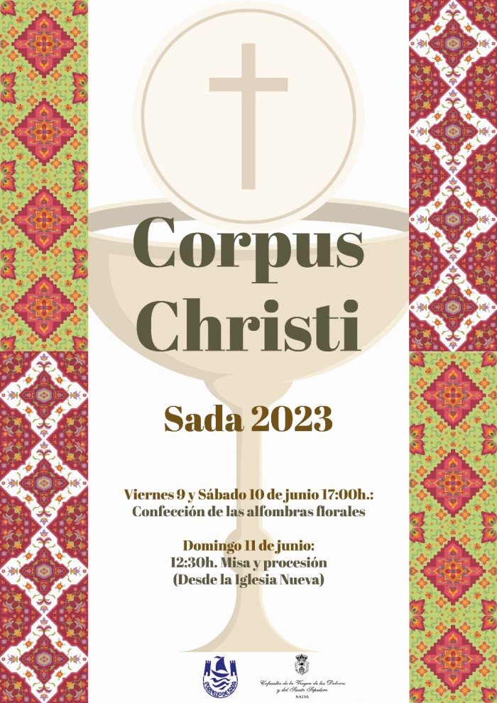 Sada realizará alfombras florales del Corpus Christi el 11 de junio