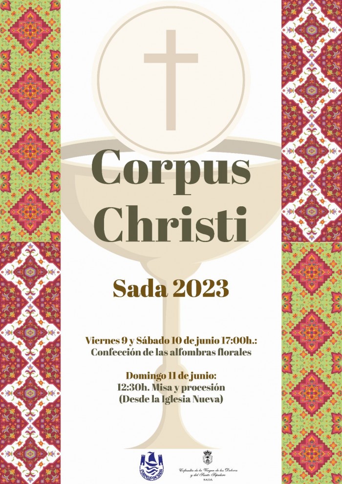 Sada realizar alfombras florales del Corpus Christi el 11 de junio