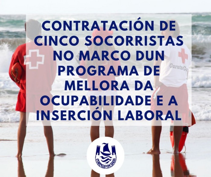 Contratacin de cinco socorristas programa de mellora da ocupabilidade e a insercin laboral