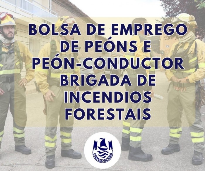 ACTUALIZACIN BOLSA DE EMPREGO DE PENS E PEN-CONDUCTOR DA BRIGADA DE INCENDIOS FORESTAIS