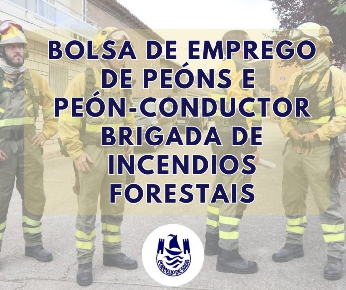 BOLSA DE EMPREGO DE PENS E PEN-CONDUCTOR DA BRIGADA DE INCENDIOS FORESTAIS