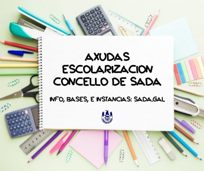 AXUDAS A ESCOLARIZACIN DO CONCELLO DE SADA CURSO 2023-2024