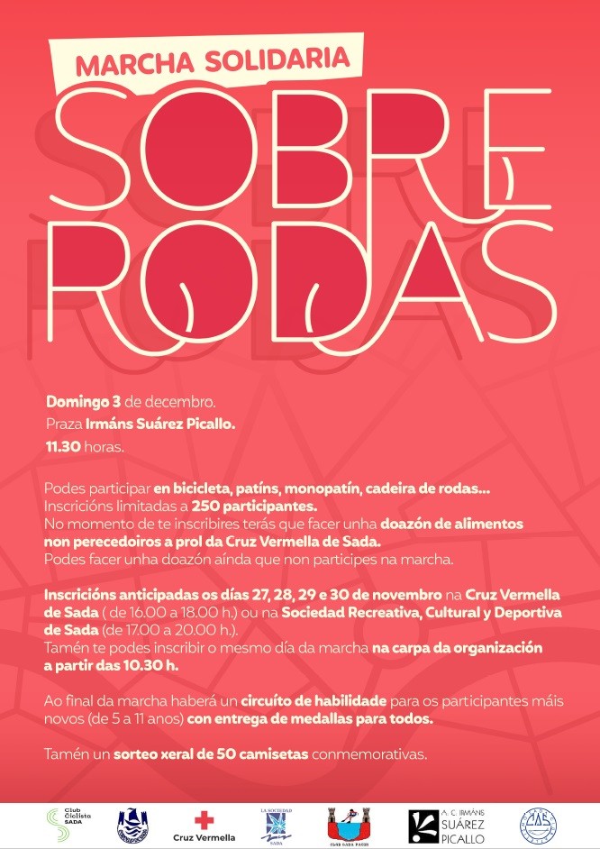 MARCHA SOLIDARIA SOBRE RODAS EN SADA