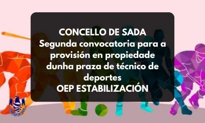 Segunda convocatoria para a provisin en propiedade dunha praza de tcnico de deportes OEP estabilizacin