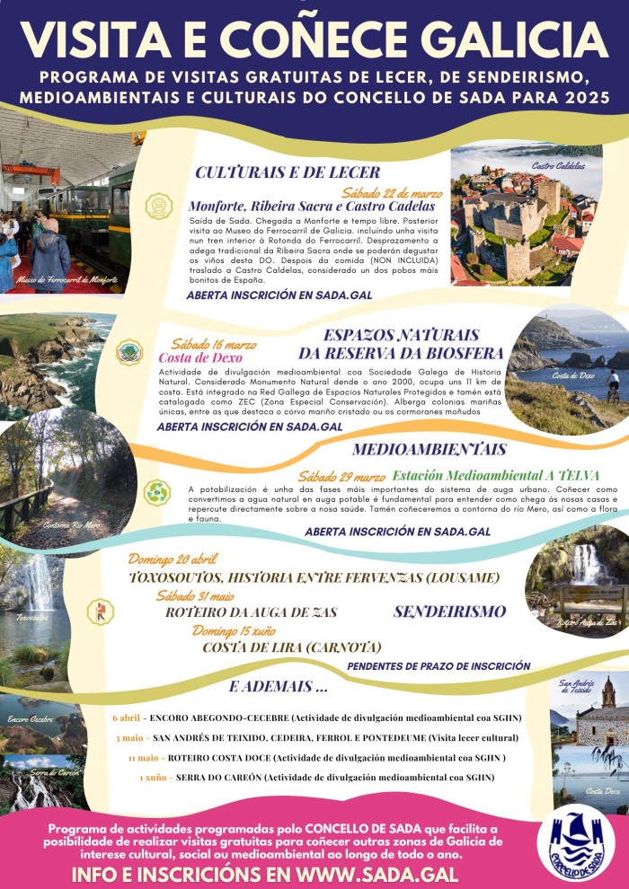 VISITA E COECE GALICIA: PROGRAMA DE SADAS GRATUITAS DO CONCELLO DE SADA