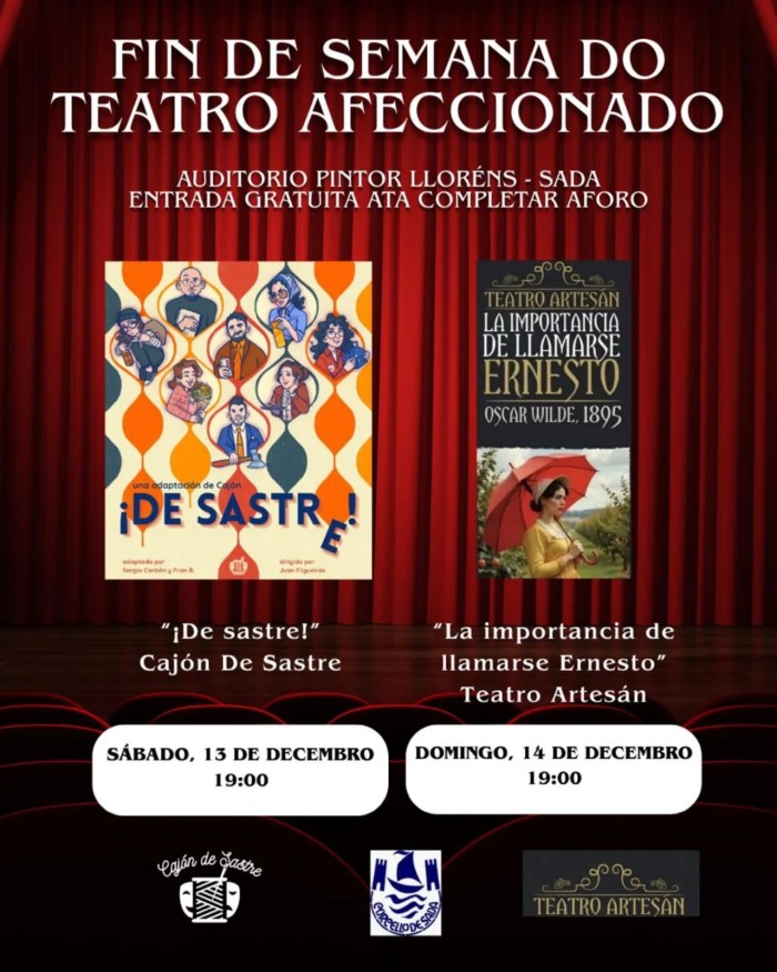 FIN DE SEMANA EN SADA DO TEATRO AFECCIONADO