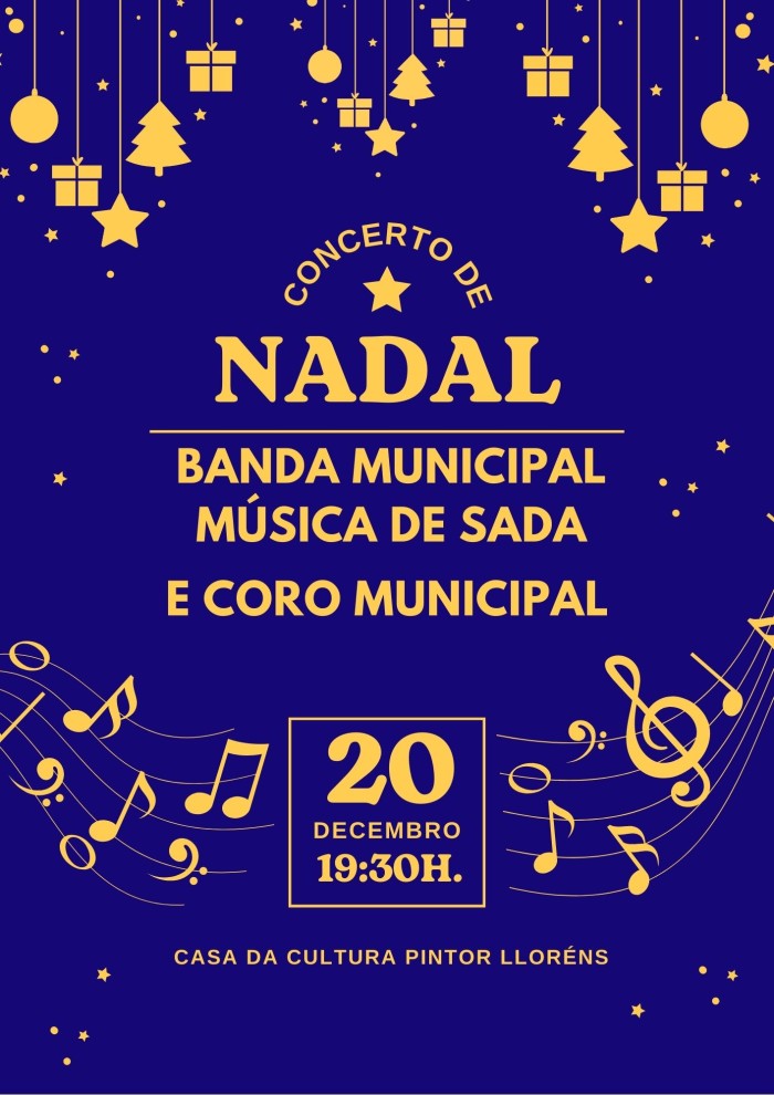 CONCERTO DE NADAL DA BANDA DE MÚSICA E O CORO MUNICIPAL