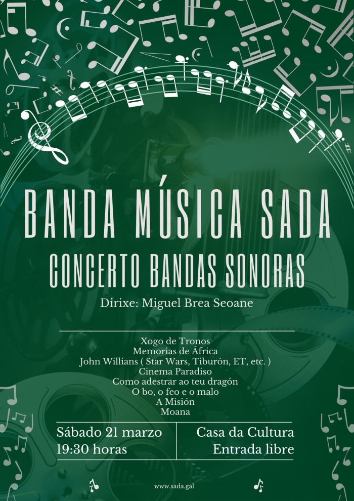 CONCERTO BANDA DE M�SICA DE SADA - BANDAS SONORAS