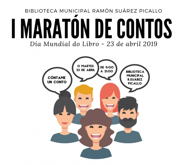 A Biblioteca Municipal organiza o I Maratn de Contos para celebrar o Da do Libro