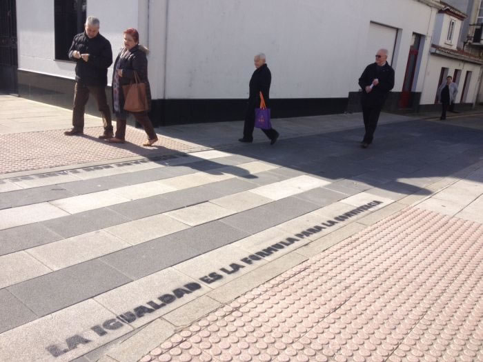 Las calles de sada sirven para tomar conciencia de las desigualdades de genero