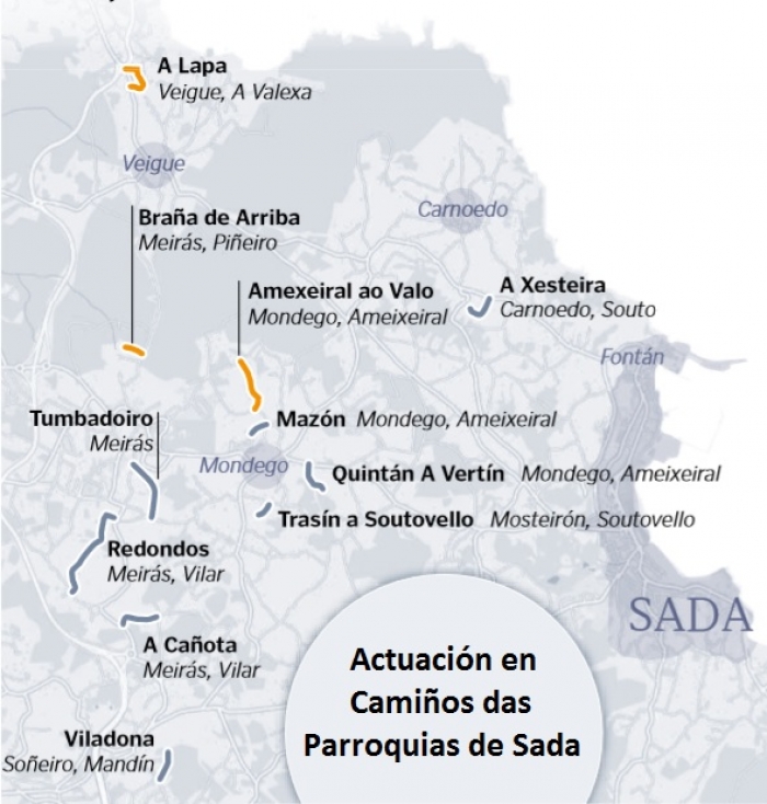 Mellora de seguridade viaria nunha decena camios das parroquias de Sada