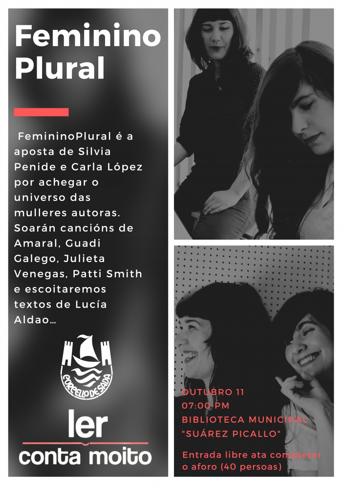 O programa Ler Conta Moito da Biblioteca Municipal programa "Feminino Plural"