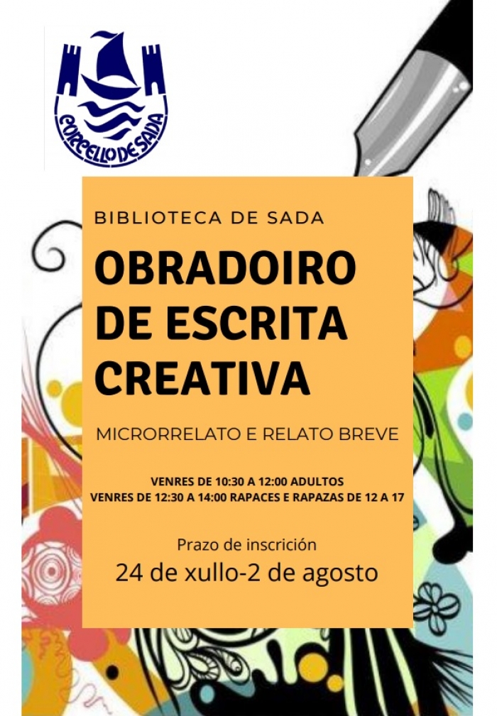 Obradoiro de Escritura Creativa na Biblioteca de Sada