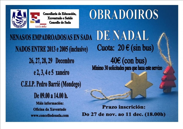 Obradoiros de Navidad 2017