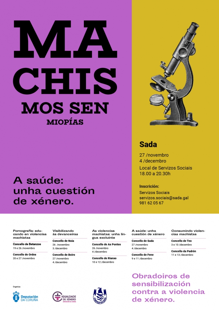 SADA ACOGE LOS TALLERES "MACHISMOS SIN MIOPAS: LA SALUD, UNA CUESTIN DE GNERO"
