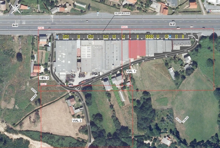 Sada mejorar el Polgono de Coiro junto a la rotonda de la Va rtabra