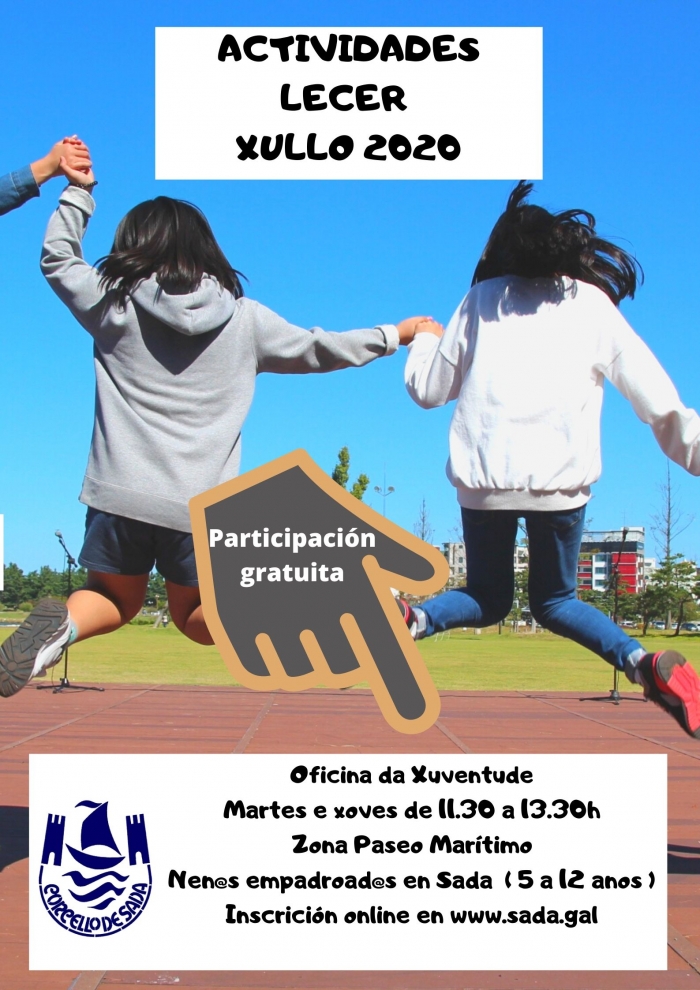 Sada programa actividades gratuitas para nenas e nenos de 5 a 12 anos