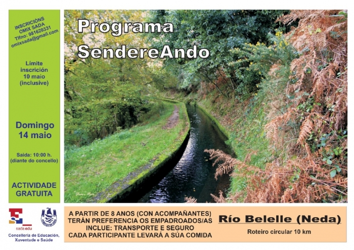 SendereAndo, actividad gratuita de senderismo poe el ro Belelle