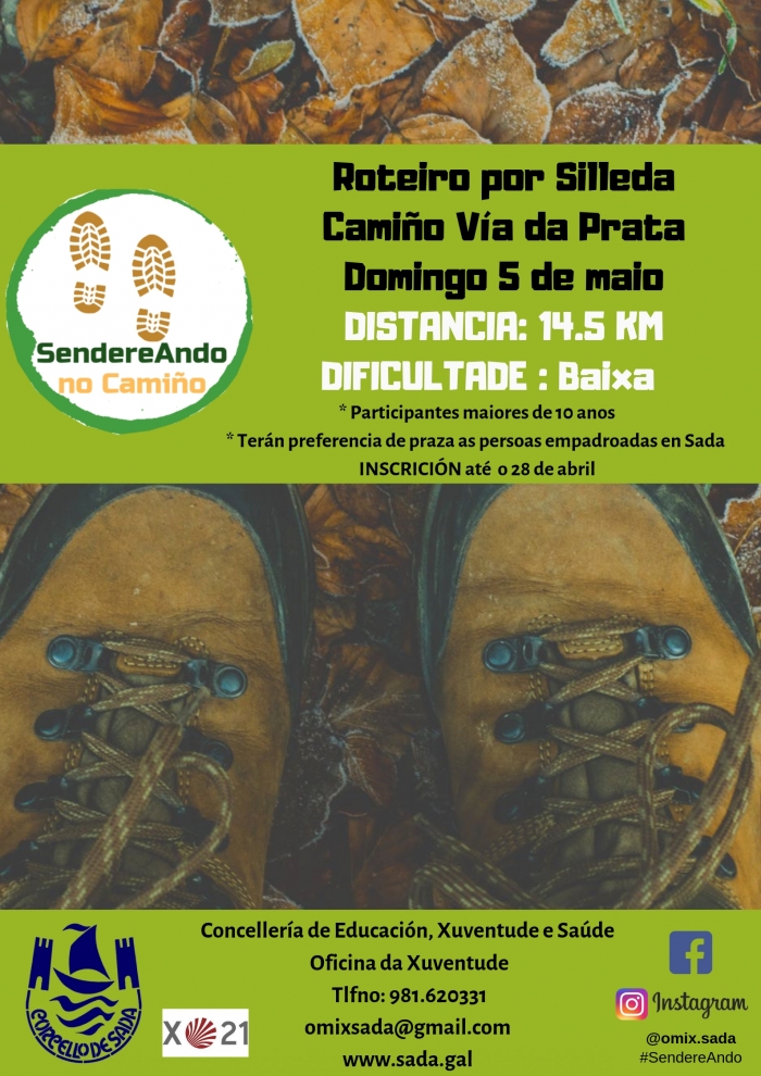 Sendereando no Camio el domingo 5 de mayo por la Va da Prata en Silleda