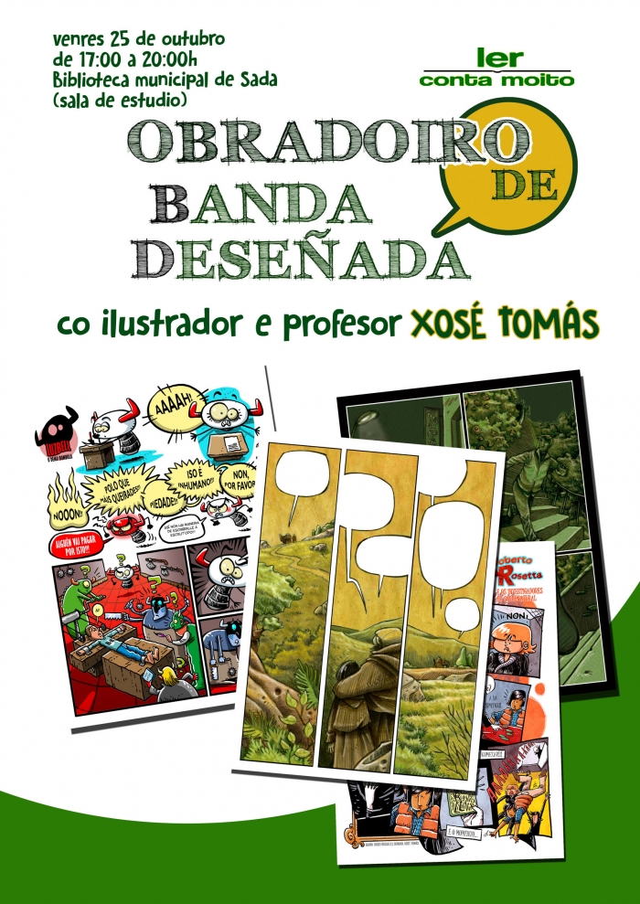Taller de Banda Diseada en la Biblioteca con Xos Toms