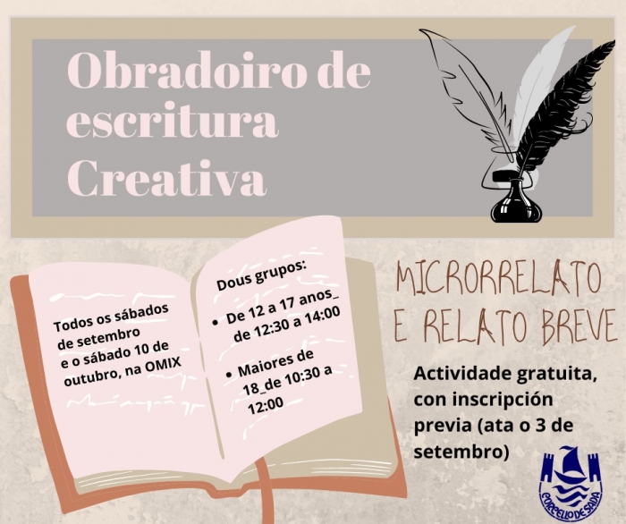 OBRADOIRO DE ESCRITURA CREATIVA EN SADA